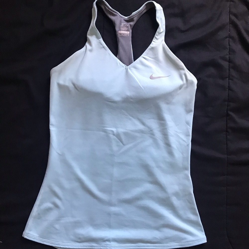 NIKE DRI-FIT Light Blue Tank Top WOMENS XS